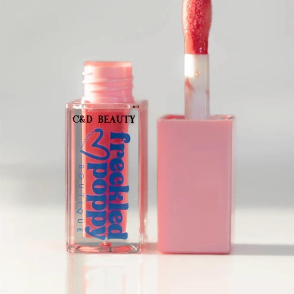 C&D Beauty Freckled Poppy Lip Gloss - Pink